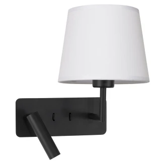 Nova Luce Bordlampe <strong>Savona Ny</strong>  Sort, Hvid