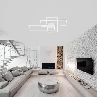 Nova Luce Loftlampe <strong>Bilbao Ny</strong>  Hvid 90x67 cm