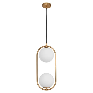 Nova Luce Hængelampe 2 Lyskilder <strong>Obitar</strong>  Guld