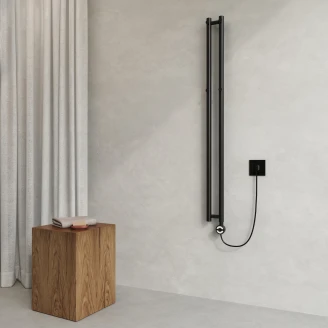 El Håndklædetørrer 200 W <strong>Aaeris</strong>  Sort Mat