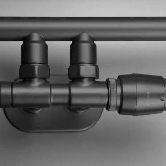 Håndklædetørrer 335 W Silia Grå Titanium Mat