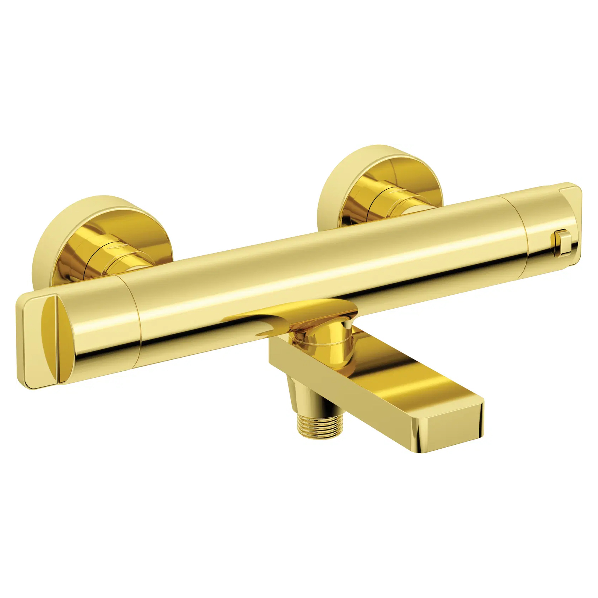 Badekararmatur Therm Guld Blank med Termostat