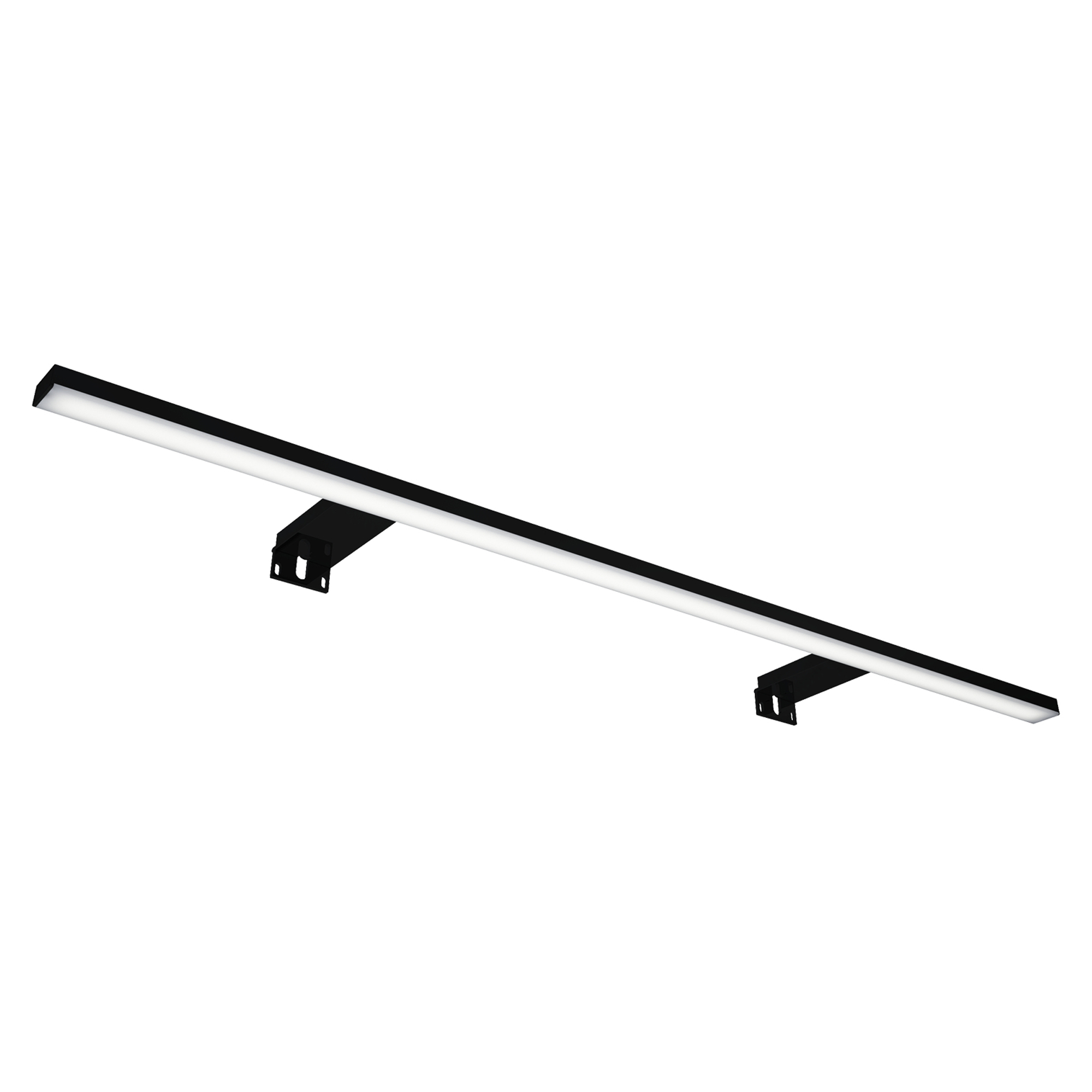 Spejllygte Lumea Sort Mat 80 cm