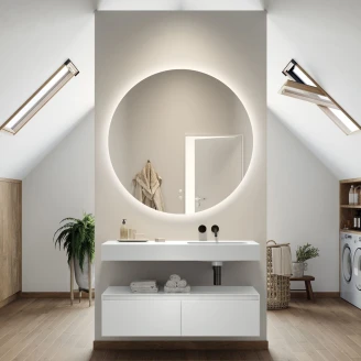 Håndvask Luvo Højre Hvid Mat 120 cm