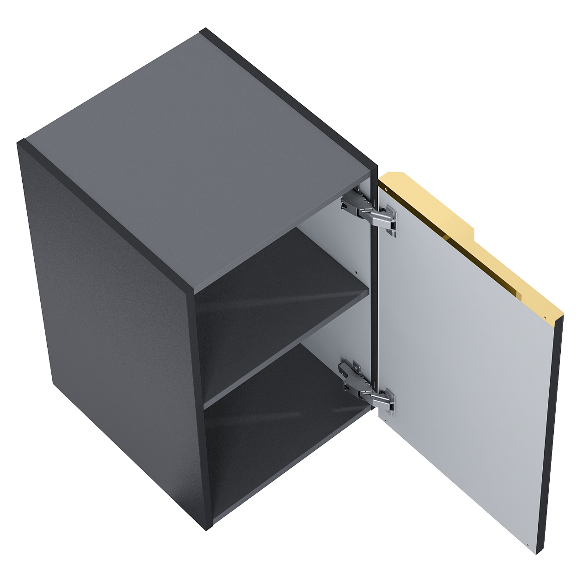 Sideskab Satin Sort Mat