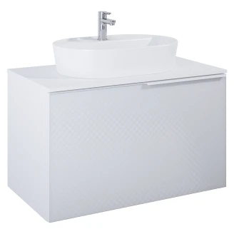 Håndvaskskab <strong>Liryvia</strong>  Hvid Mat 90 cm med Bordplade
