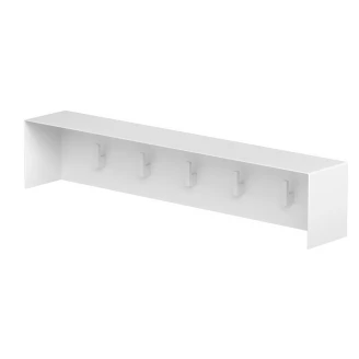Bøjler <strong>Norrvi</strong>  60 cm 5 Kroge Hvid Mat