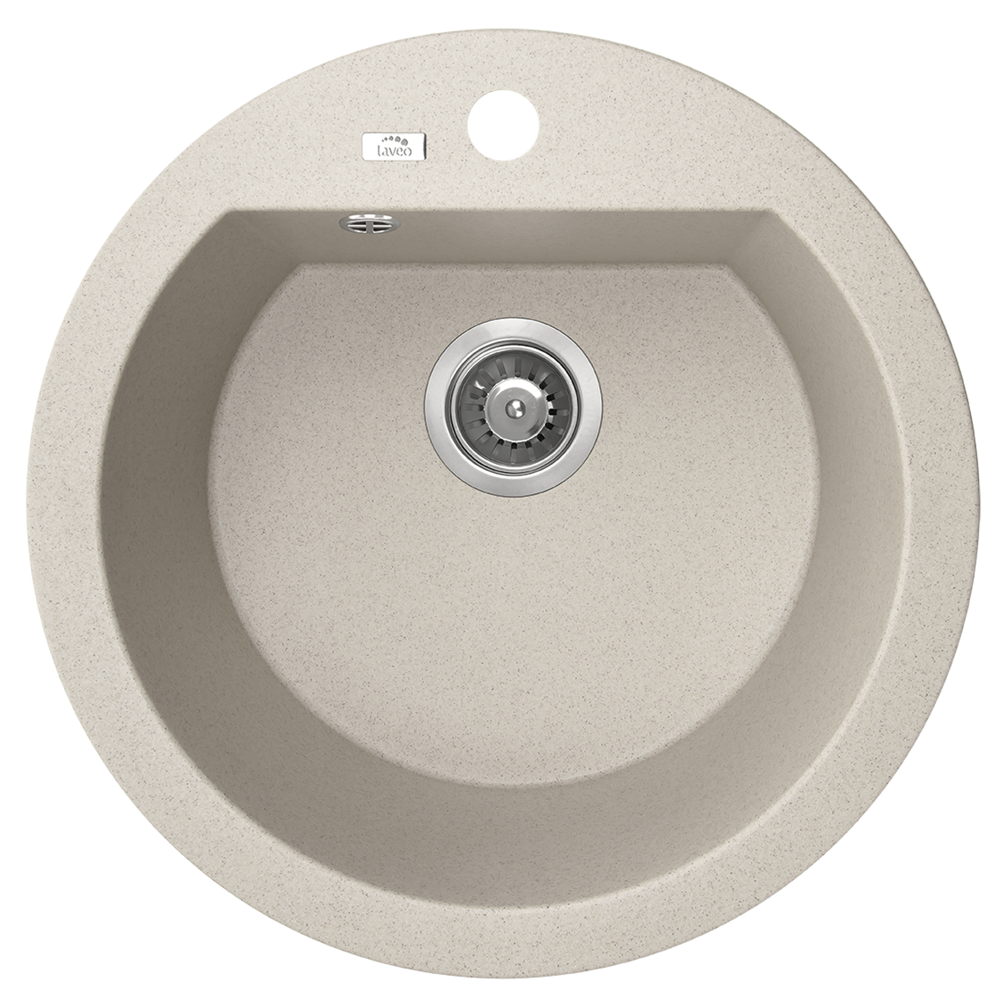 Granit Køkkenvask Cruza Beige Mat 51 cm med Vandlås