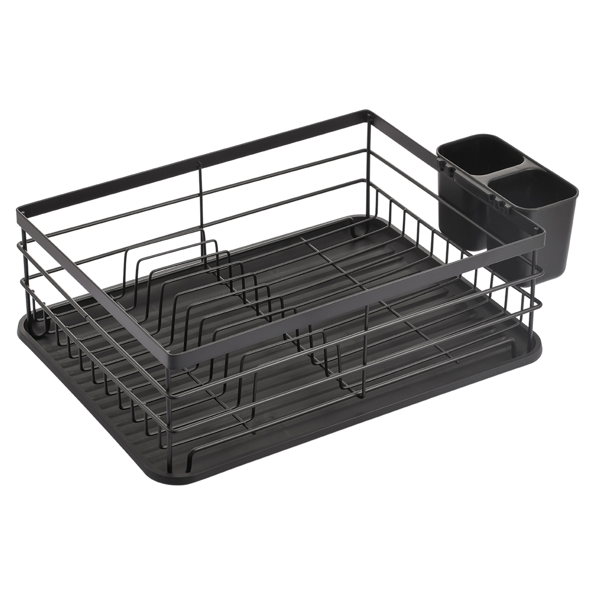 Opvaskestativ Kitcho Sort Mat 43x32 cm
