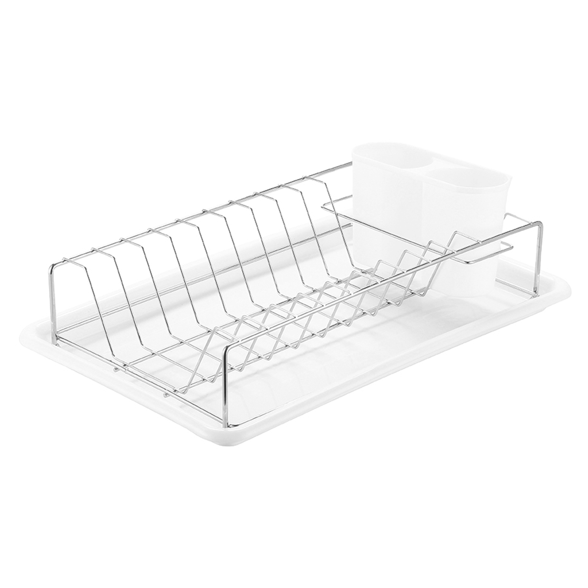 Opvaskestativ Kitcho Hvid-Krom 38x25 cm