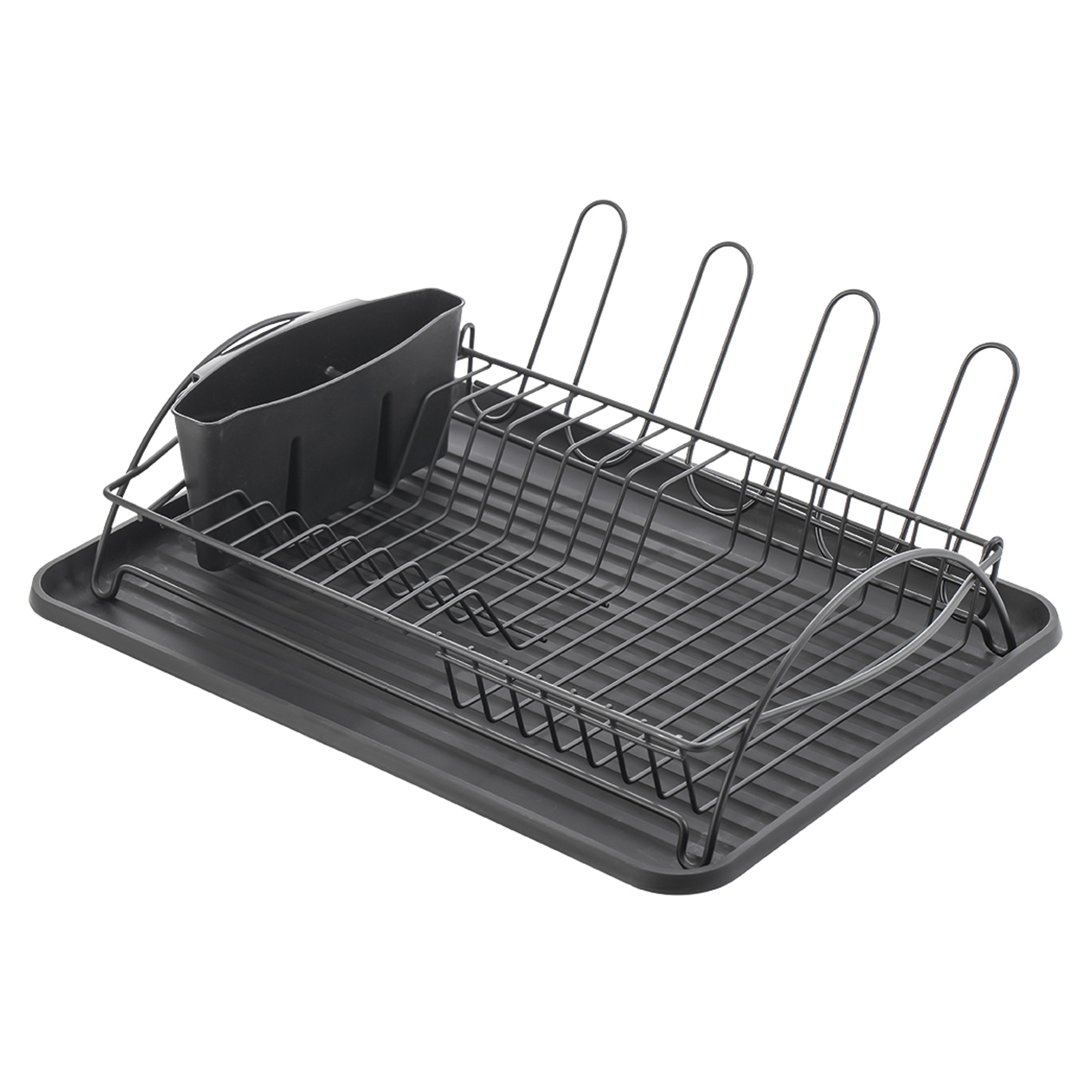 Opvaskestativ Kitcho Sort 43x32 cm