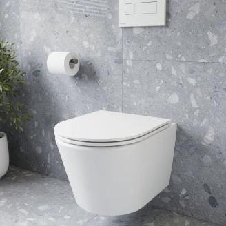 Ravak Væghængt Toilet <strong>Flow RimOff</strong>  Vit Hvid Blank