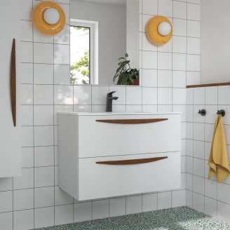 Håndvaskskab <strong>Impero</strong>  Hvid Mat 80 cm med Vask