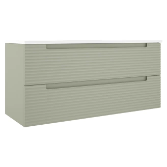 Dobbelt Håndvaskskab <strong>Ramos</strong>  Oliven Mat 120 cm med Vask
