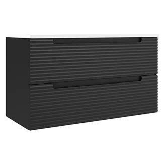 Håndvaskskab <strong>Ramos</strong>  Sort Mat 100 cm med Vask