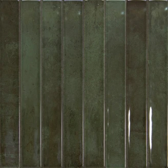 Vægflise <strong>Artefact</strong>  Mørkegrøn Blank 5x40 cm