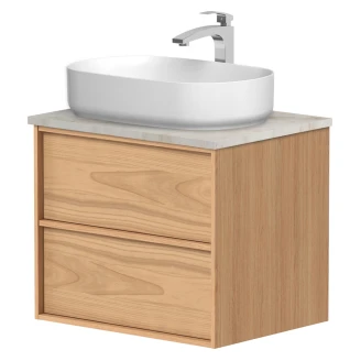 Håndvaskskab <strong>Ekskär</strong>  Egfaner Forår Mat 60 cm med Bordplade Natural Quartzite Mat