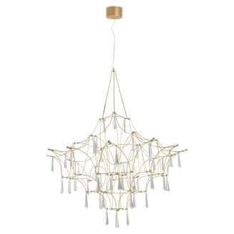Nova Luce Hængelampe <strong>Goro</strong>  Transparent, Guld