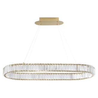 Nova Luce Hængelampe <strong>Aurelia</strong>  Guld Rektangel