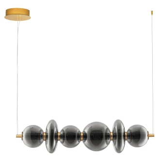 Nova Luce Hængelampe <strong>Navi</strong>  Mørkegrå, Guld