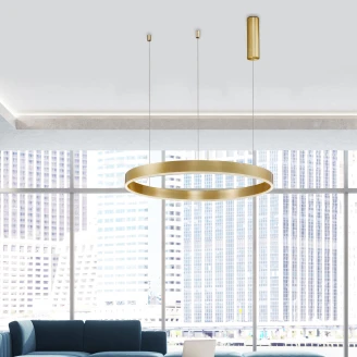 Nova Luce Hængelampe <strong>Motif</strong>  Guld Ø 80 cm