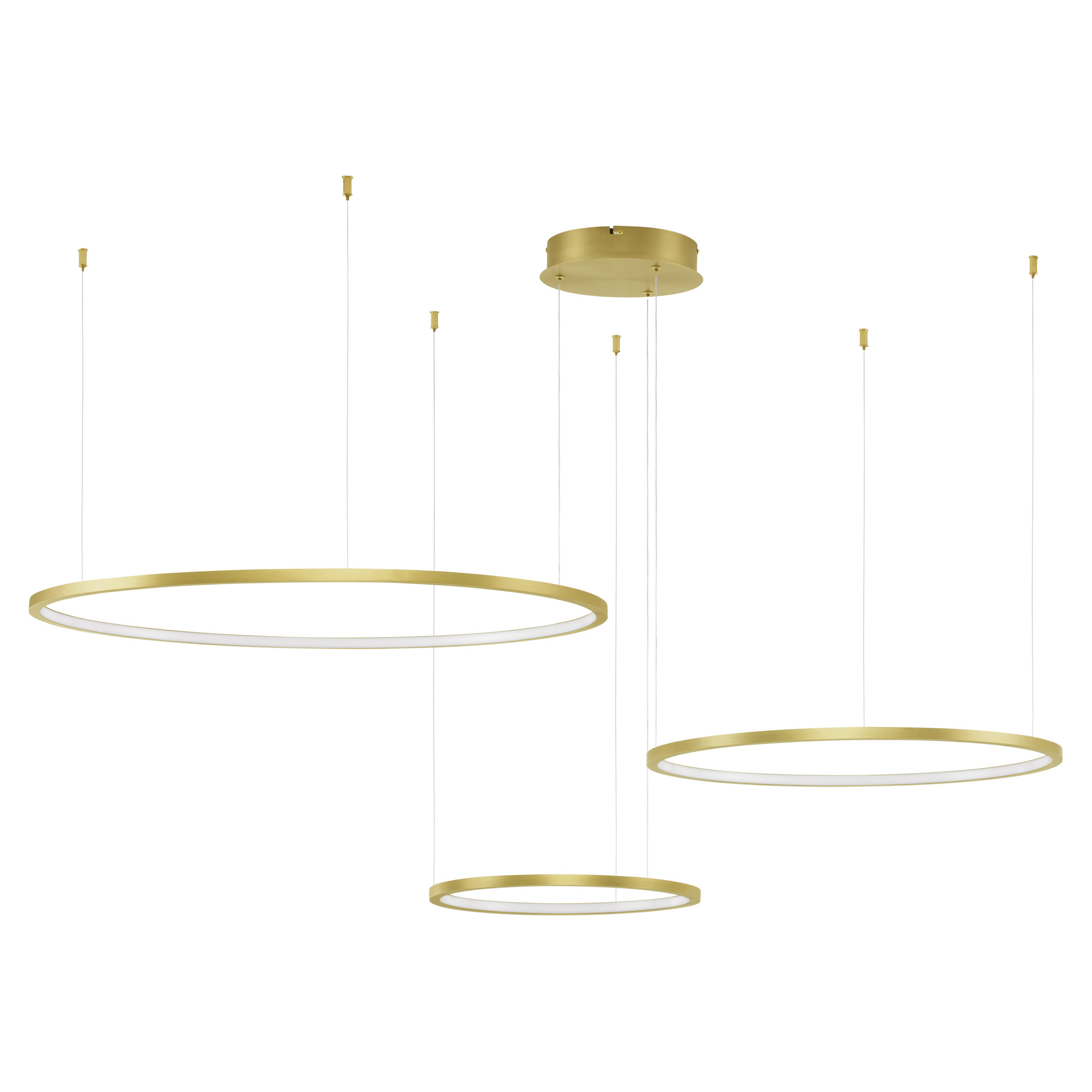 Nova Luce Hængelampe Purple Guld Ø 130 cm