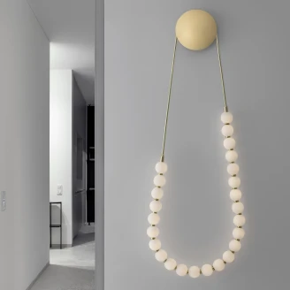 Nova Luce Væglampe <strong>Perla</strong>  Guld, Hvid
