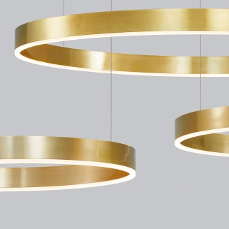 Nova Luce Hængelampe <strong>Motif</strong>  Guld Ø 60 cm