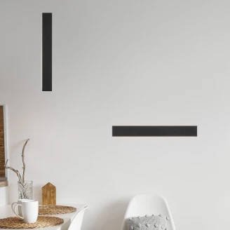 Nova Luce Væglampe <strong>Seline</strong>  Sort 60 cm
