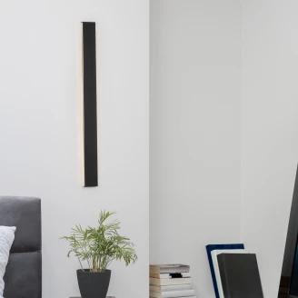 Nova Luce Væglampe <strong>Seline</strong>  Sort 90 cm