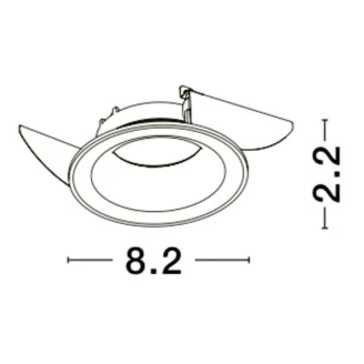 Nova Luce Loftlampe Albi Hvid Ø 60 cm