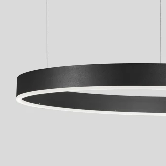 Nova Luce Hængelampe <strong>Motif</strong>  Sort Ø 80 cm med Fjernbetjening