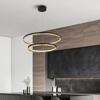 Nova Luce Hængelampe <strong>Cantria</strong>  Sort, Guld