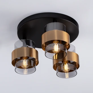 Nova Luce Loftlampe <strong>Sianna</strong>  Mørkegrå, Guld