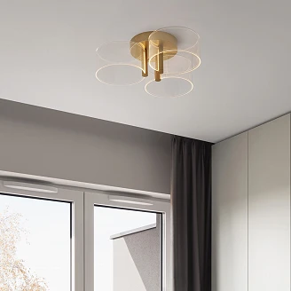 Nova Luce Loftlampe <strong>Gatlin</strong>  Messingguld M