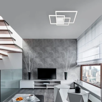 Nova Luce Loftlampe Bilbao Ny Hvid 56x56 cm