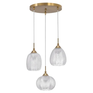 Nova Luce Hængelampe <strong>Vario</strong>  Guld, Transparent