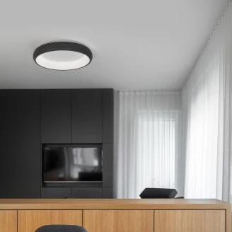 Nova Luce Loftlampe Albi Sort Ø 40 cm