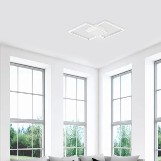 Nova Luce Loftlampe <strong>Bilbao Ny</strong>  Hvid 46x46 cm