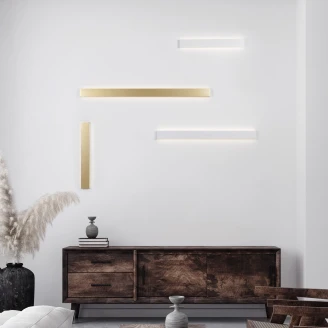 Nova Luce Væglampe Seline Hvid 60 cm