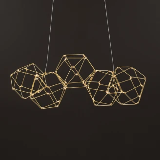Nova Luce Hængelampe <strong>Nebula Beta</strong>  Guld M