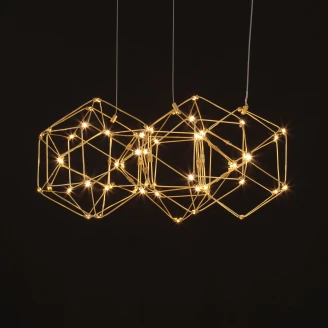 Nova Luce Hængelampe <strong>Nebula Beta</strong>  Guld S