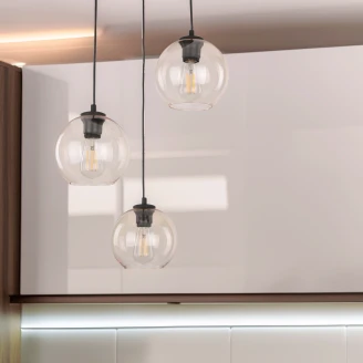 Hængende Lampe <strong>Flamma</strong>  L Amber Glat