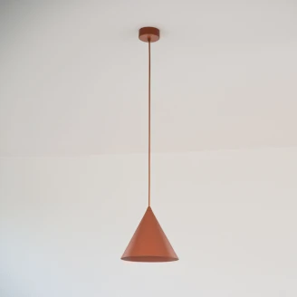 Hængende Lampe <strong>Seattle</strong>  Teglrød Mat Ø 19 cm