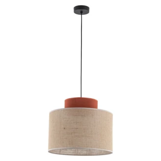 Hængende Lampe <strong>Aria Duo</strong>  Brun Mat Ø 38 cm