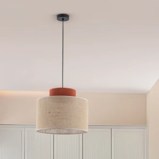 Hængende Lampe <strong>Aria Duo</strong>  Brun Mat Ø 38 cm