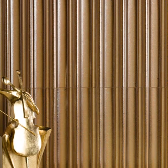 Natucer Vægflise Techno Brons Blank-Relief 10x40 cm