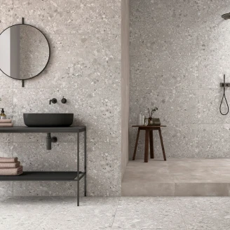 Klinker <strong>Arte-Terrazzo</strong>  Sølv Mat 60x120 cm