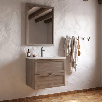 Spejl <strong>Craftwood</strong>  Egfaner Smoked Oak Matt 60x80 cm