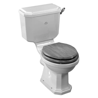 Kenny&Mason Toilet New York med Krom Håndtag Hvid Blank